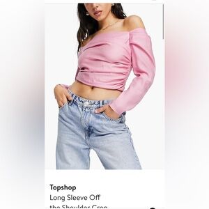 Topshop off the shoulders top